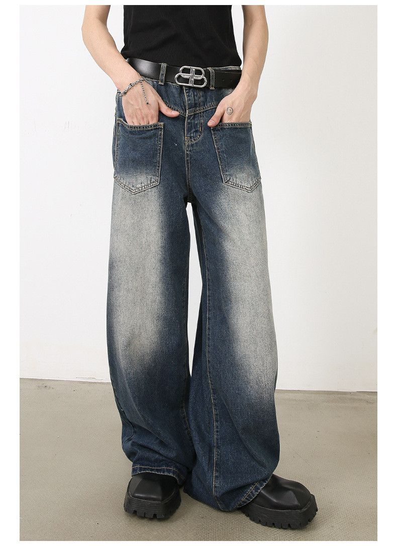 Japanese Brand Japanese retro loose straight American jeans for men Size US 32 / EU 48 - 3 Thumbnail