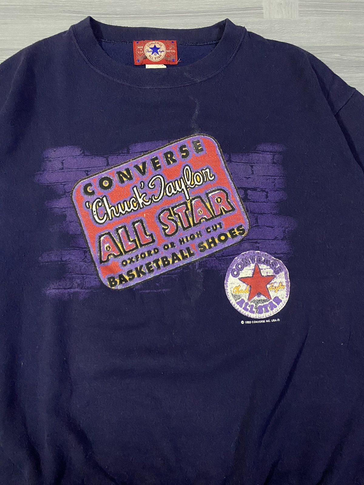 Converse Vintage 1993 Converse Sweatshirt Size US L / EU 52-54 / 3 - 6 Thumbnail
