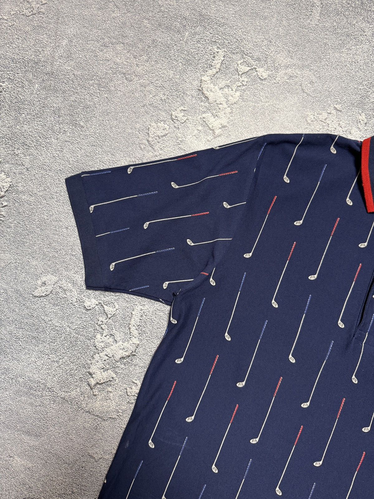 Polo Ralph Lauren × Vintage 90s Polo Golf Ralph Lauren 1/3 Button Collared Striped Tee Size US L / EU 52-54 / 3 - 3 Thumbnail