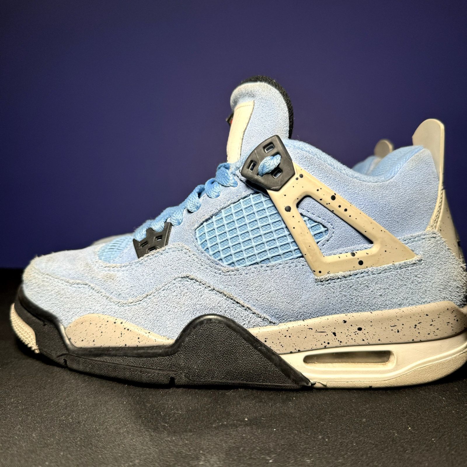 Jordan Brand × Nike Air Jordan 4 Retro GS University Blue Men's Shoes - Size 6.5 Size US 6.5 / EU 39-40 - 8 Thumbnail