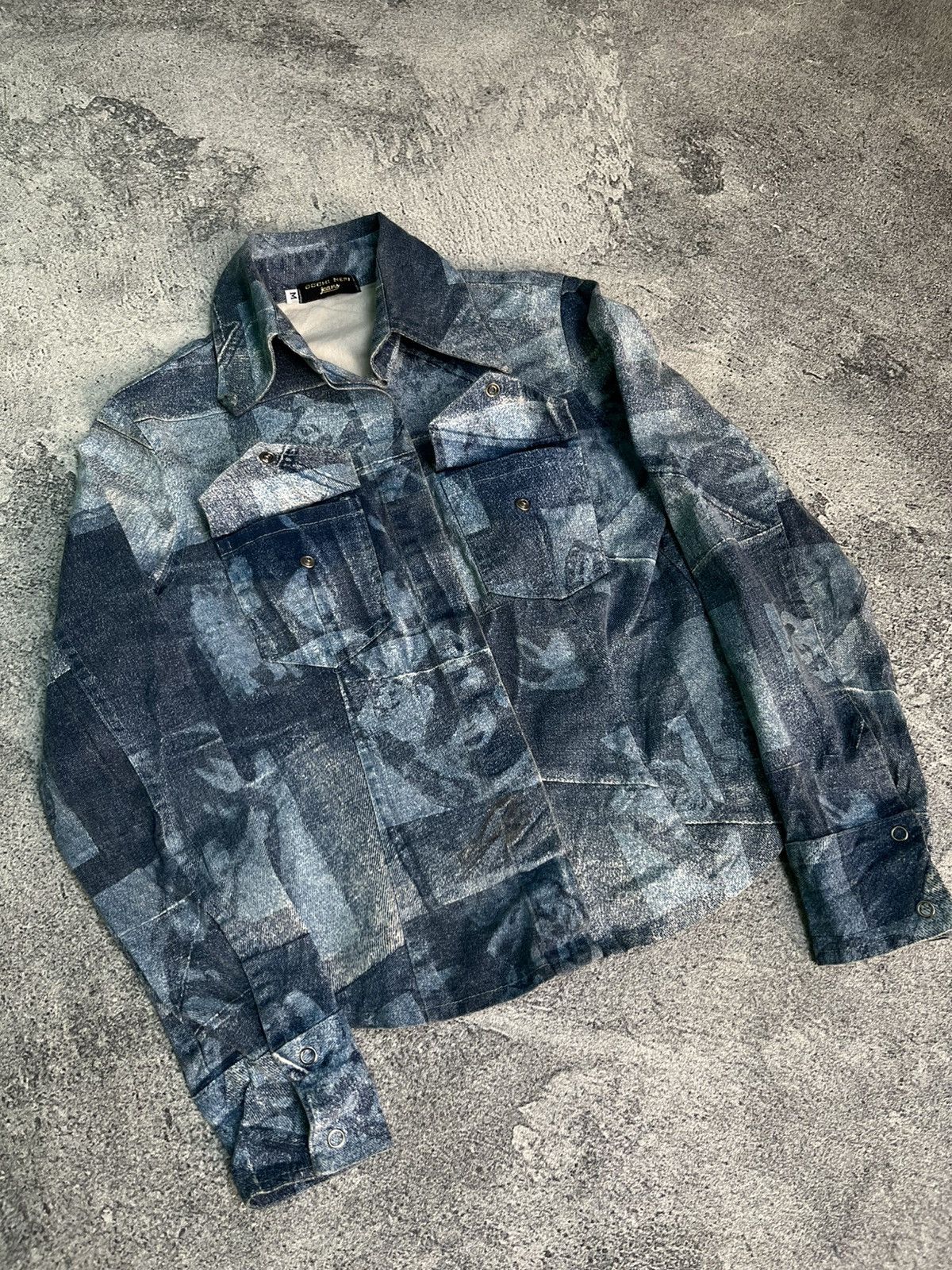 Other Y2K VINTAGE GOTHIC DENIM JACKET BY OCCHI NERI Size M / US 6-8 / IT 42-44 - 7 Thumbnail