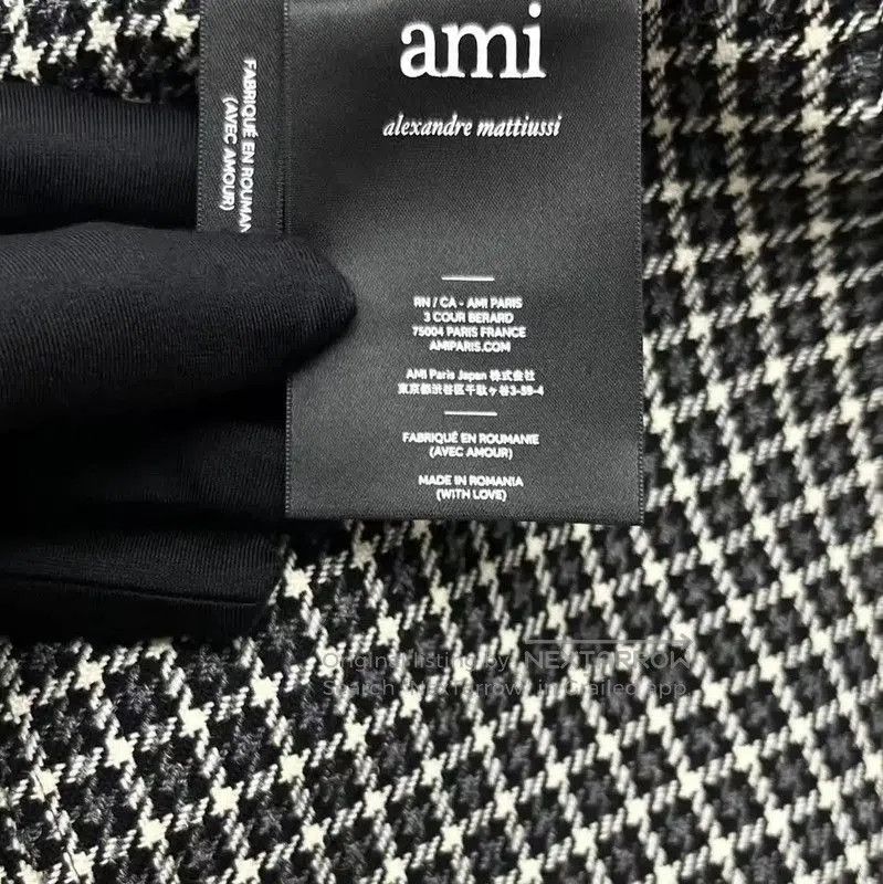 AMI AMI Grey Houndstooth Long Sleeve Jacket . Size US M / EU 48-50 / 2 - 4 Thumbnail