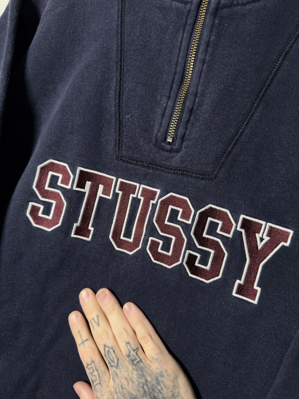 Stussy Vintage Stussy Half Zip Up Sweatshirt Size US M / EU 48-50 / 2 - 2 Thumbnail