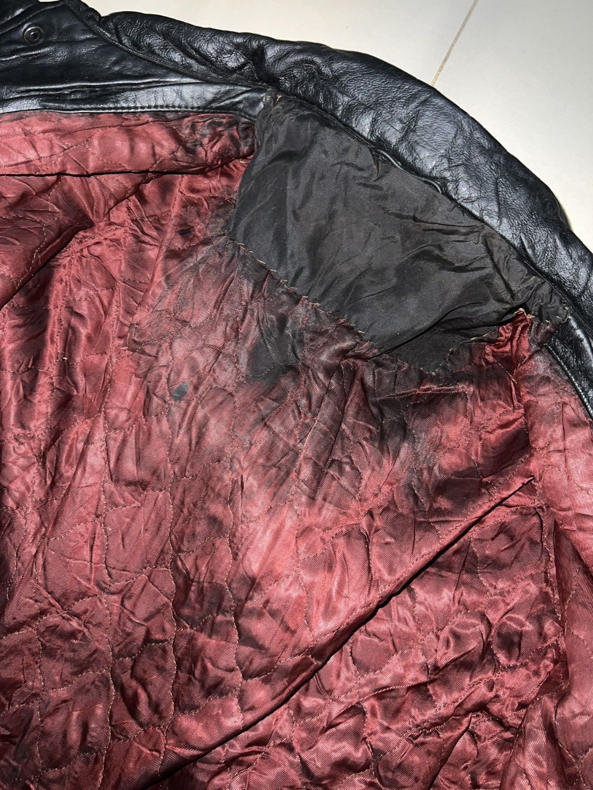 Genuine Leather 80s Vera Pelle & Fiochhi Italy Flight Leather Jacket Type A2 Size US XL / EU 56 / 4 - 10 Thumbnail