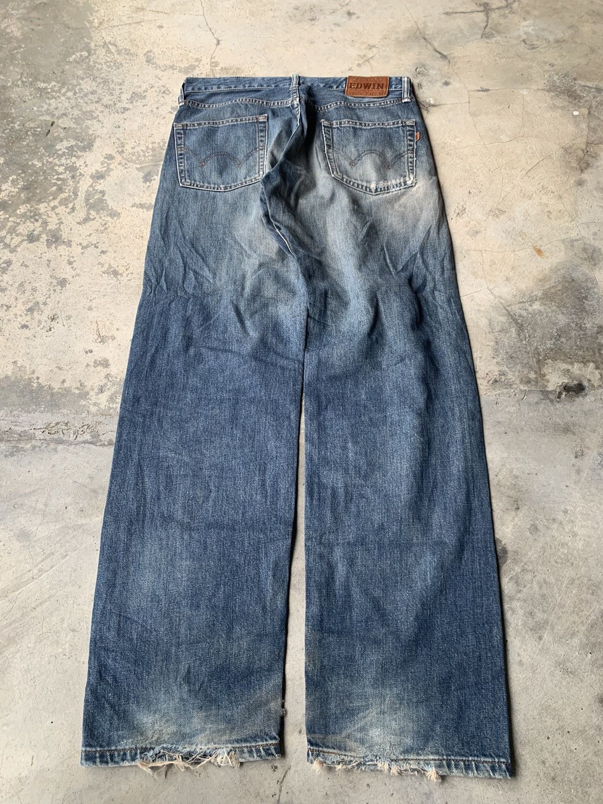 Pre-owned Distressed Denim X Edwin 503 Blue Faded. Accepted Offer In Faded Check