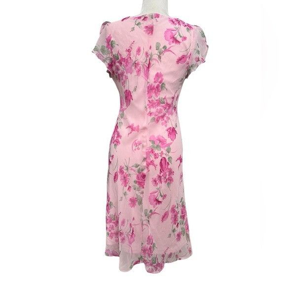 Vintage Vintage DBY 90’s Pink Floral Dress Size M / US 6-8 / IT 42-44 - 3 Thumbnail
