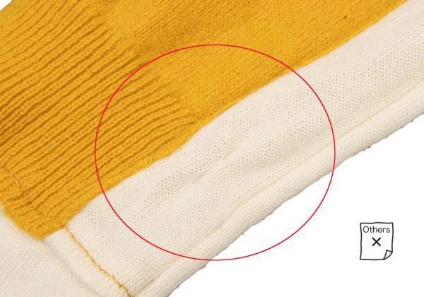 Comme des Garcons Comme Des Garcons Beige Vintage Contrast Knit Sweater Size S / US 4 / IT 40 - 4 Thumbnail