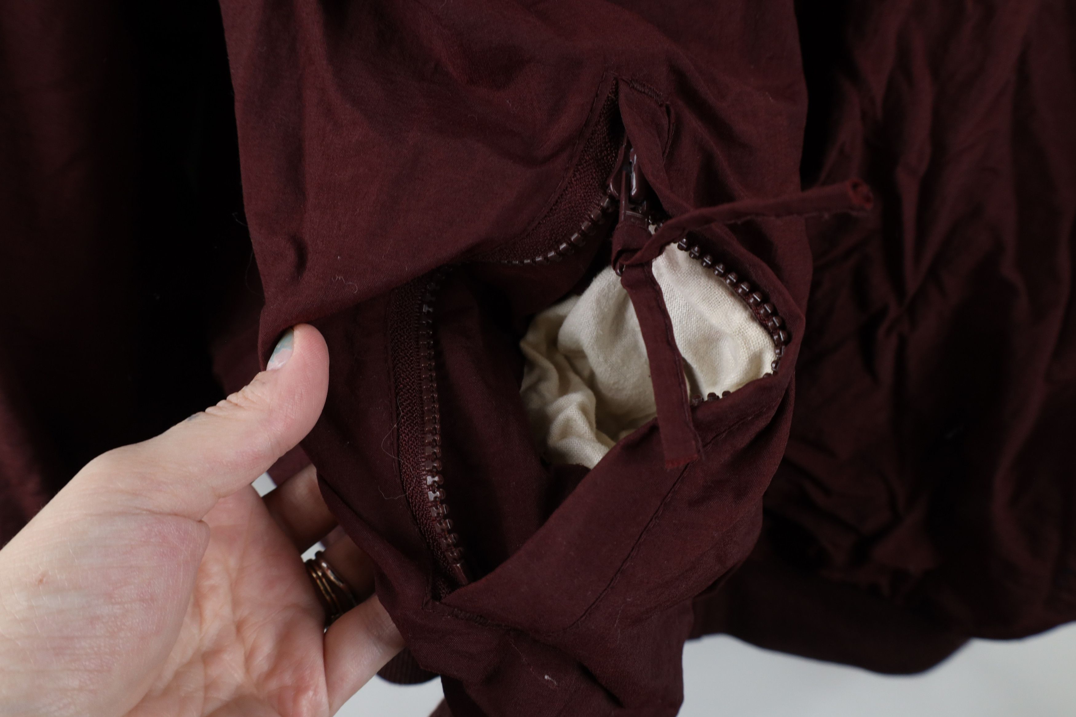 Vintage Vintage 90s Streetwear Fleece Lined Full Zip Jacket Burgundy Size US XXL / EU 58 / 5 - 5 Thumbnail