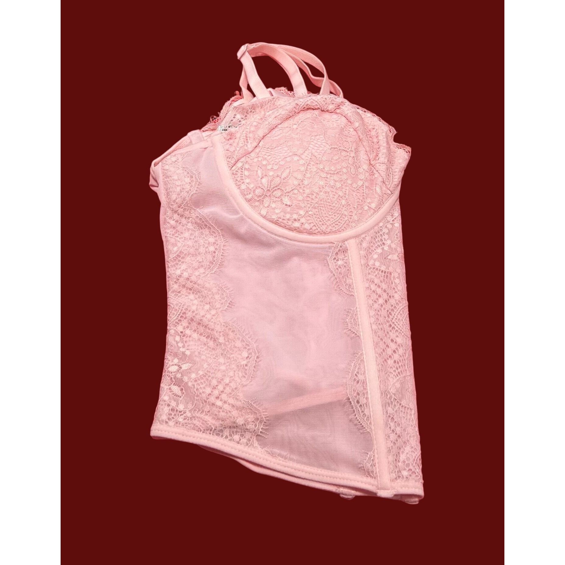 rue21 Rue 21 - Women's Lace Corset Top - Soft And Breathable Mesh Size ONE SIZE - 11 Thumbnail