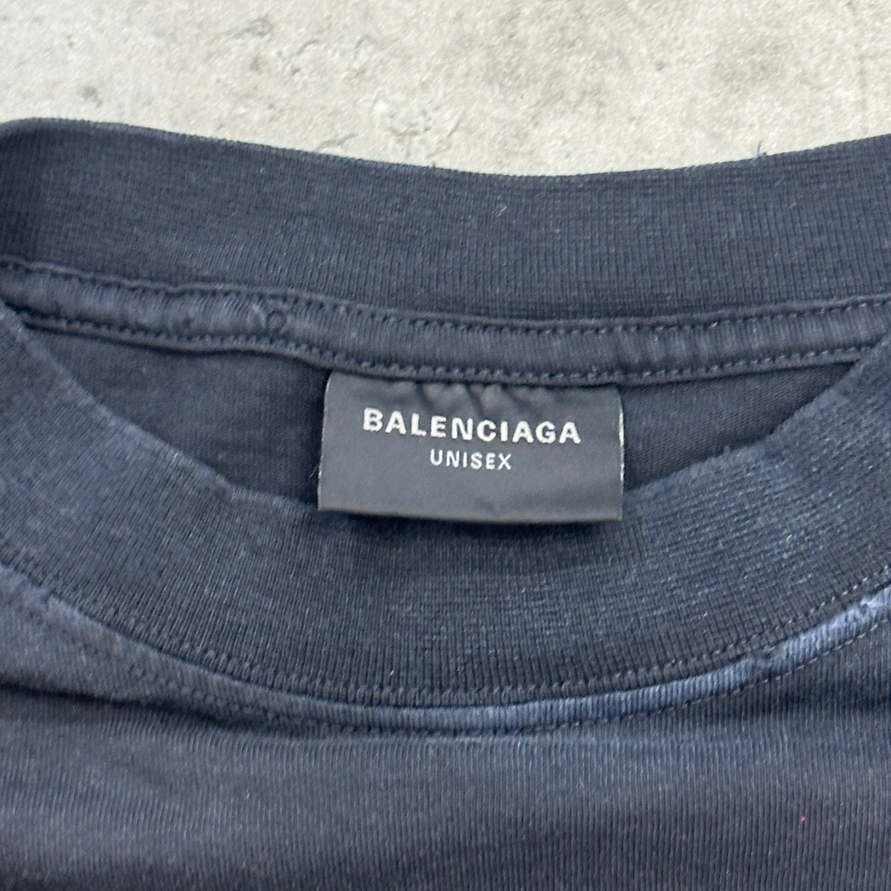 Balenciaga BALENCIAGA Men's Sponsor T Shirt Oversized Size US S / EU 44-46 / 1 - 6 Thumbnail