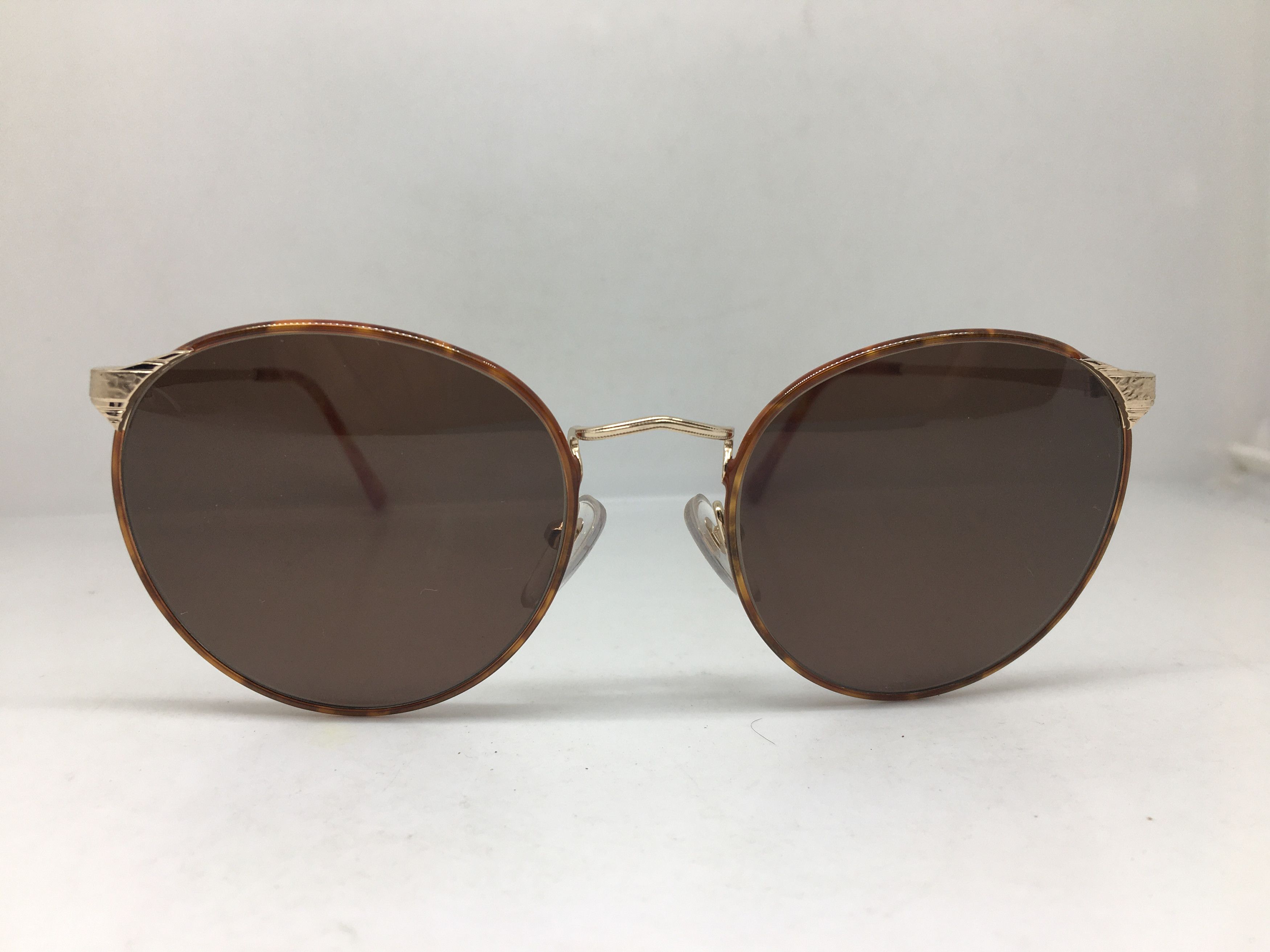 Vintage Vintage 80s ASCOT Gold Tortoise Round Sunglasses Size ONE SIZE - 1 Thumbnail