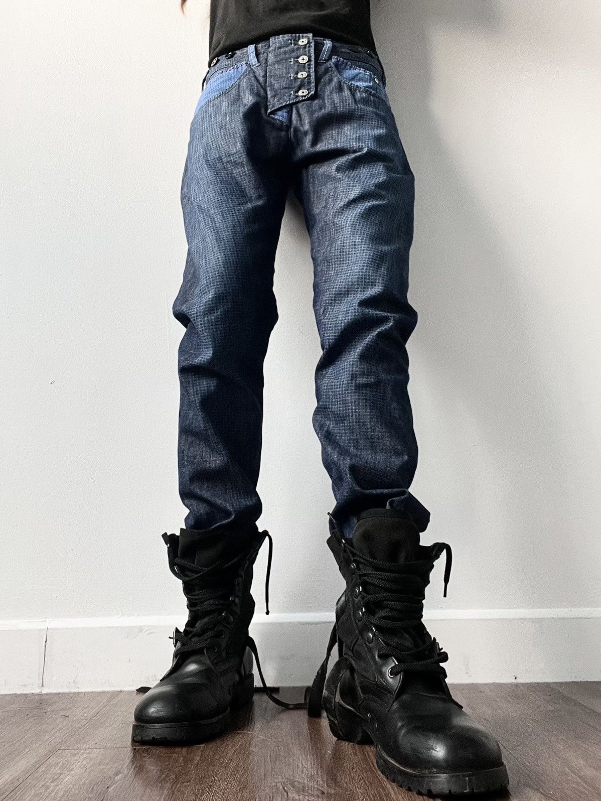 Marithe + Francois Girbaud Marithe Francois Girbaud Avant-Garde Jeans Size US 32 / EU 48 - 3 Thumbnail