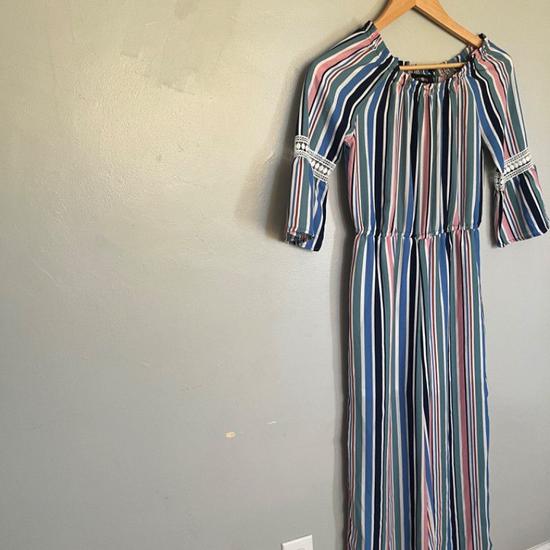 Designer Girls AMY BYER Multicolor Stripe Jumpsuit Size XXS / US 00 / IT 34 - 2 Thumbnail