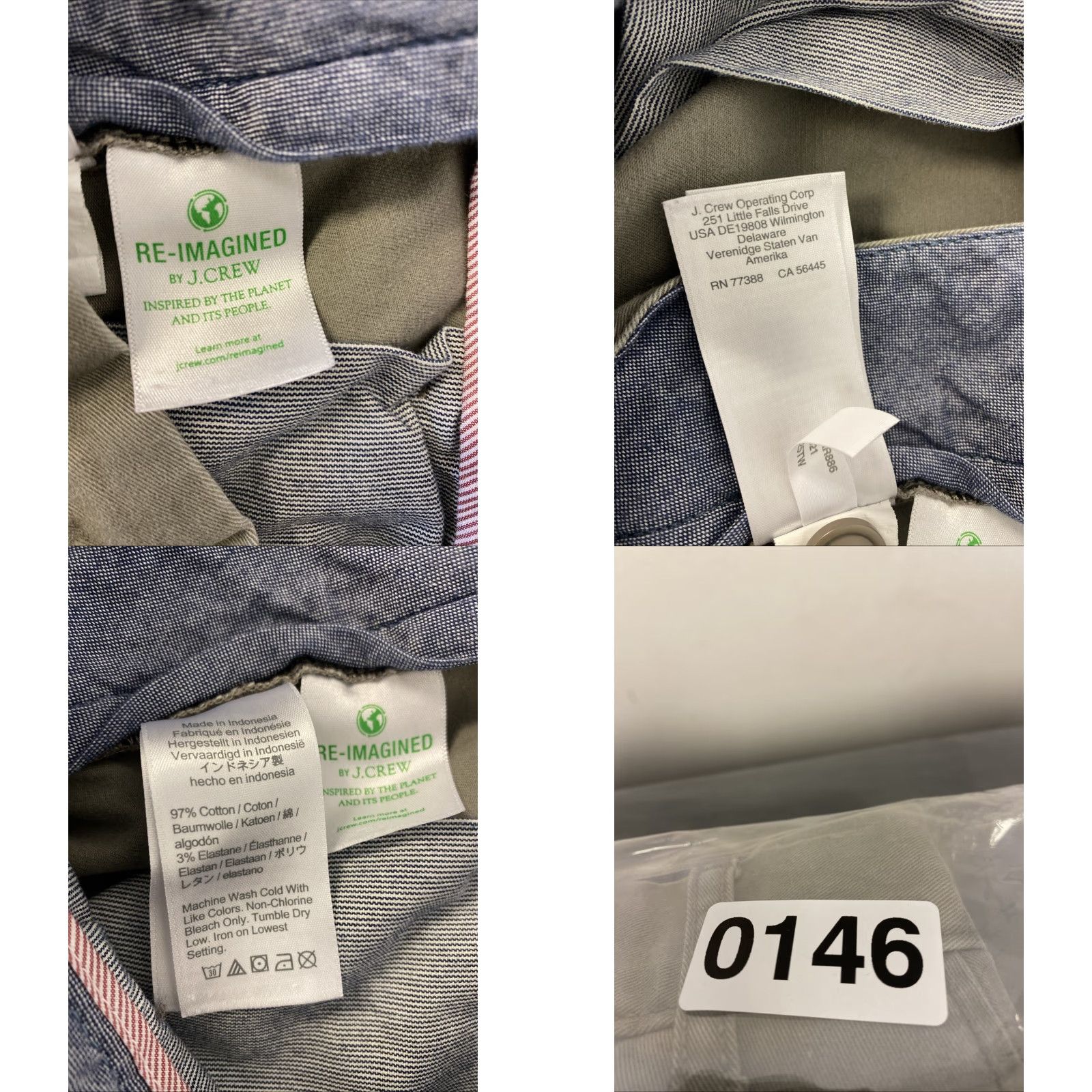 J.Crew J. Crew Mercantile Chino Pants Men’s Size 32x34 Faded Sage Green Straight Fit Lightweight Stretch Wrinkle Resistant Button Closure Size US 32 / EU 48 - 8 Thumbnail