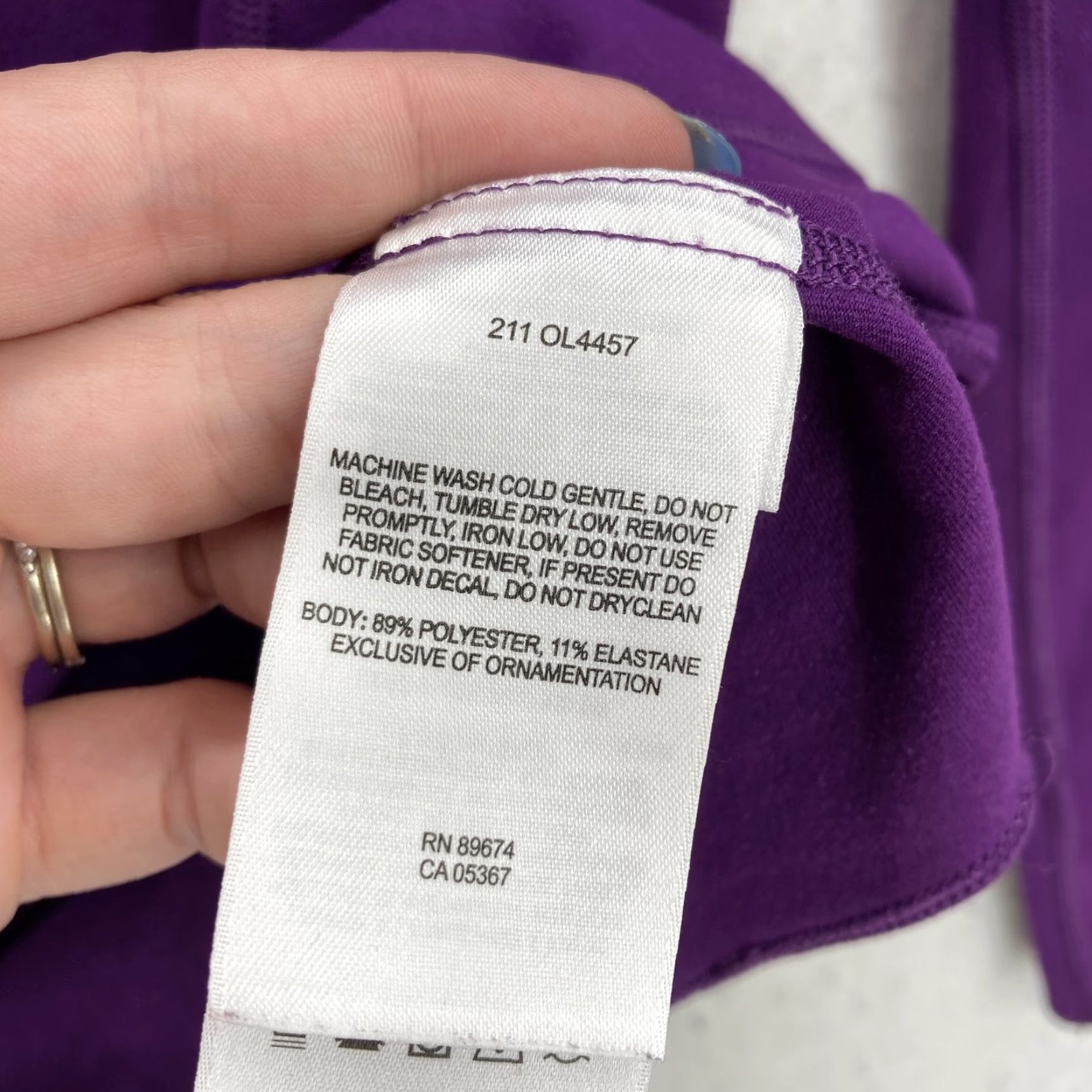 Mountain Hardwear Mountain Hardwear Pullover Hoodie Womens XL Purple Outdoor Performance Stretch Moisture Wicking Raglan Sleeve Hooded - Size XL / US 12-14 / IT 48-50 - 5 Thumbnail