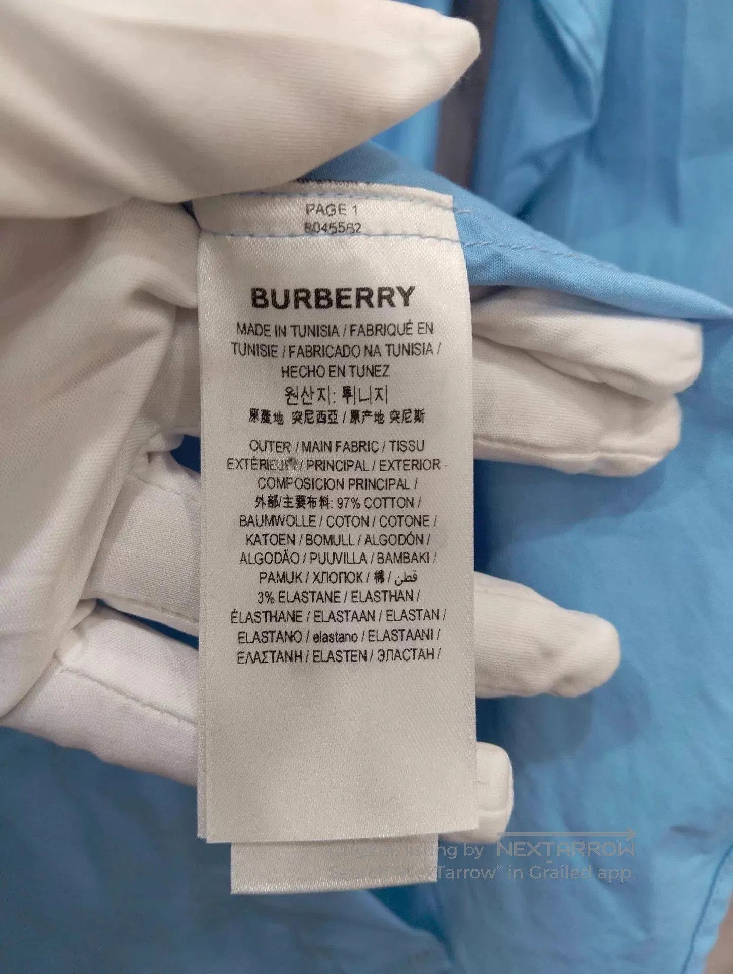 Burberry Blue Long. Size US S / EU 44-46 / 1 - 4 Thumbnail