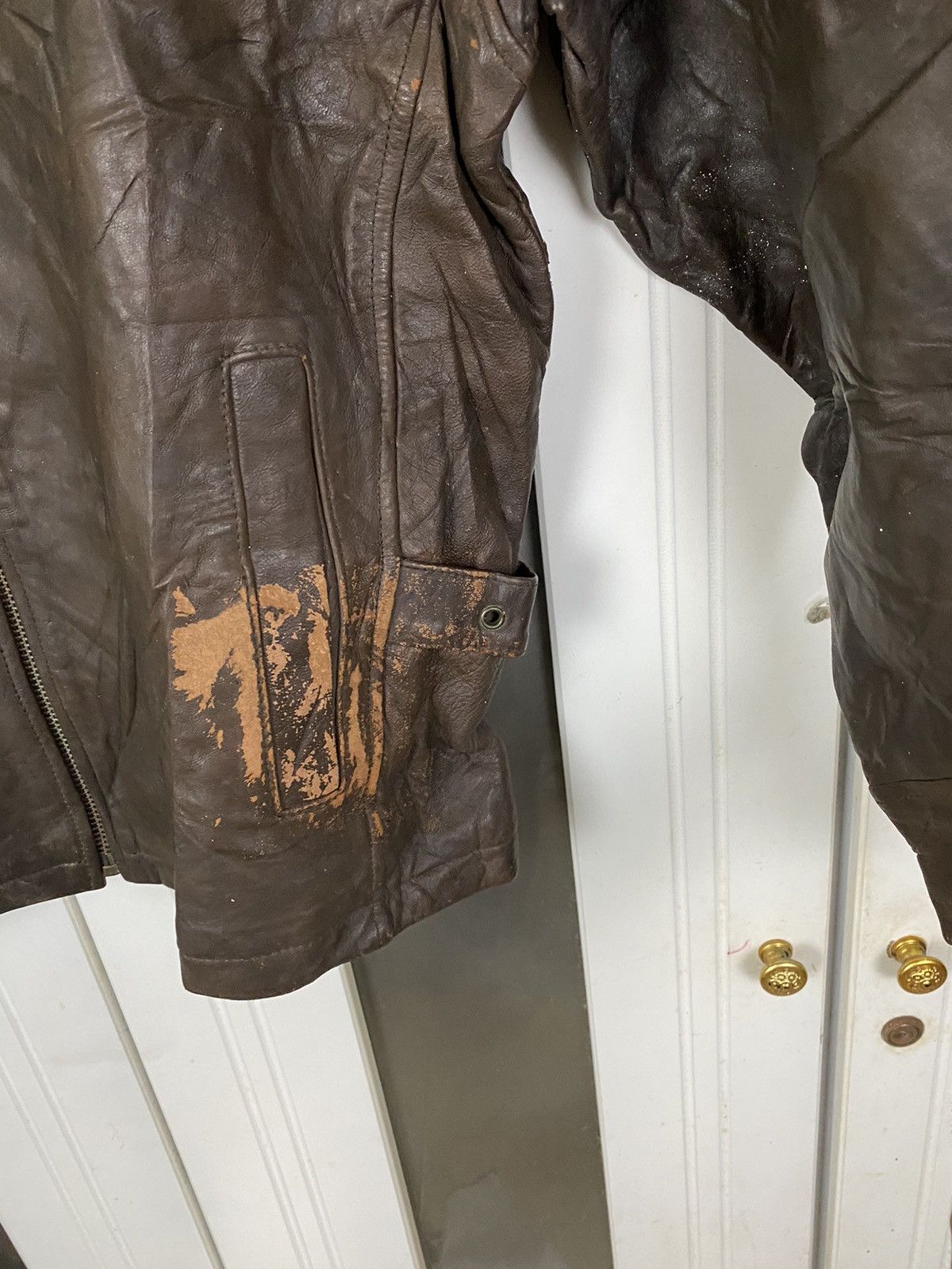 Genuine Leather × Vintage Vintage Leather Lucky Strike Jacket Size US XL / EU 56 / 4 - 7 Thumbnail