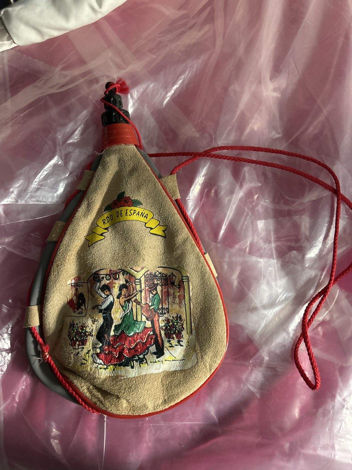 Vintage Vintage Spanish Leather Wine Bota Bag Size ONE SIZE - 1 Thumbnail