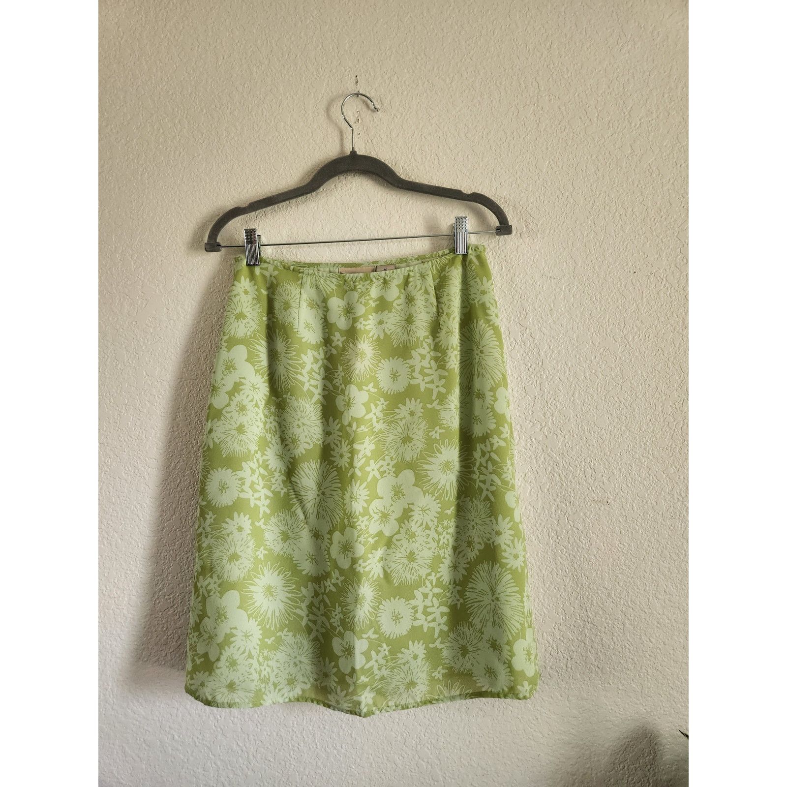 Blk Dnm Y2k Lime Green Apostrophe Mid Length Skirt Women's Sz 10 Size 32" / US 10 / IT 46 - 1 Thumbnail