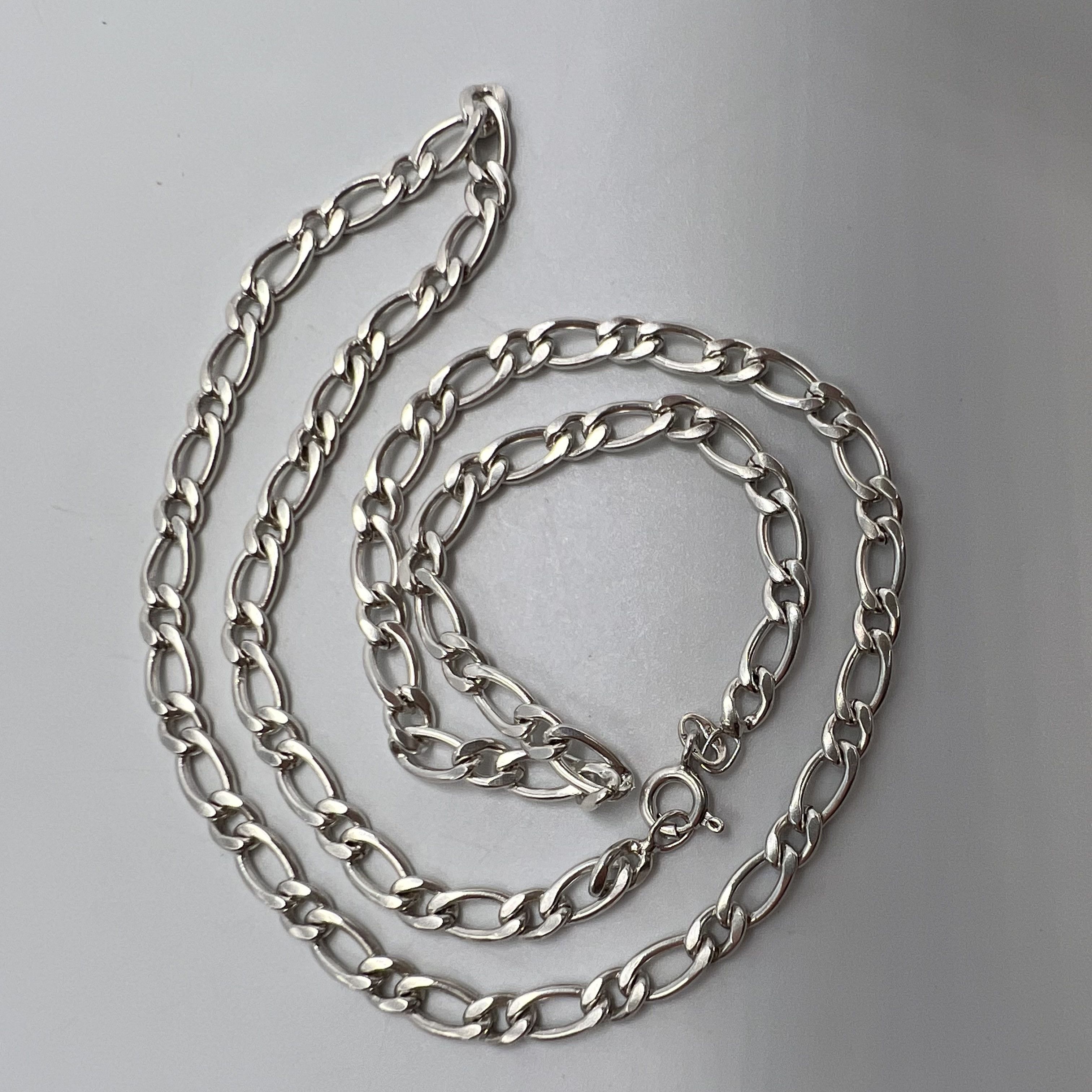 Sterling Silver Vintage Necklace Chain Sterling Silver 925 Jewelry 17.98 Size ONE SIZE - 6 Thumbnail