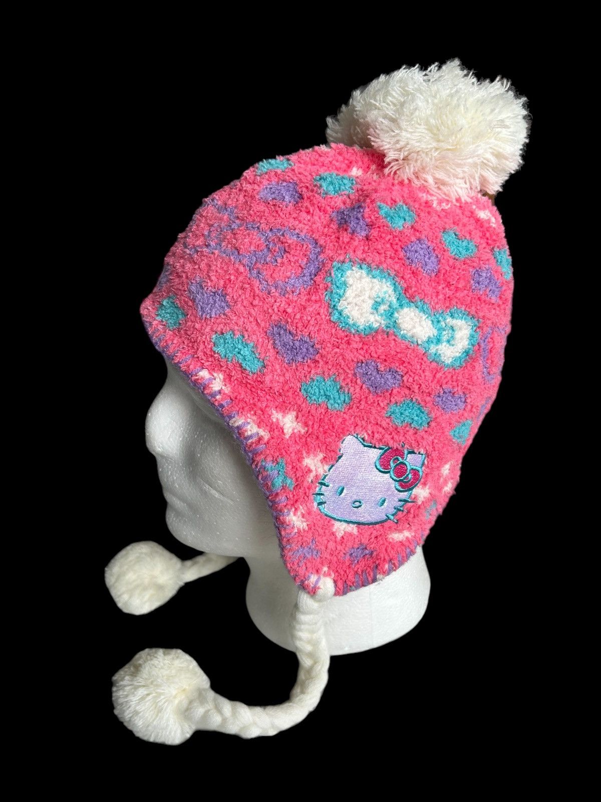 Anime × Japanese Brand Vtg Hello Kitty Beanie Hats Size ONE SIZE - 1 Thumbnail