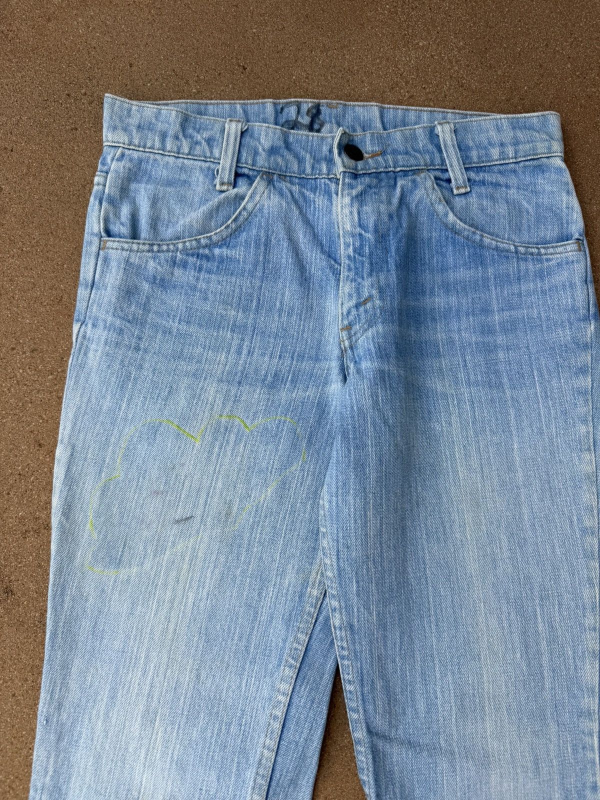 Levi's Vtg 80’s Levi’s 784 Orange Tab Bellbottom Flare Jeans 29x30 Size 29" - 4 Thumbnail