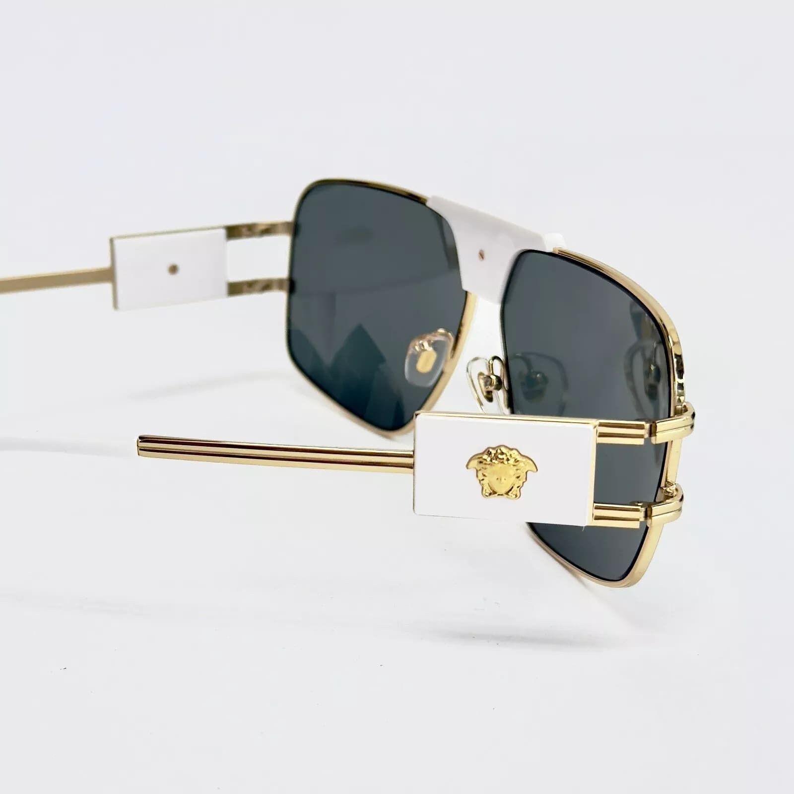 Versace VERSACE Medusa NAVIGATOR Gold Unisex Sunglasses VE2251 2251 Size ONE SIZE - 3 Thumbnail