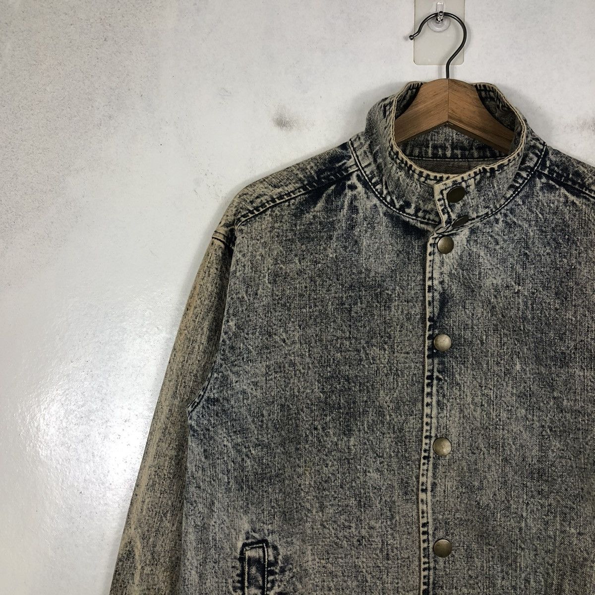 Japanese Brand 📌VINTAGE DENIM JACKET RUSTY BIKER VENCE EXCHANGE JAPAN Size US M / EU 48-50 / 2 - 9 Thumbnail