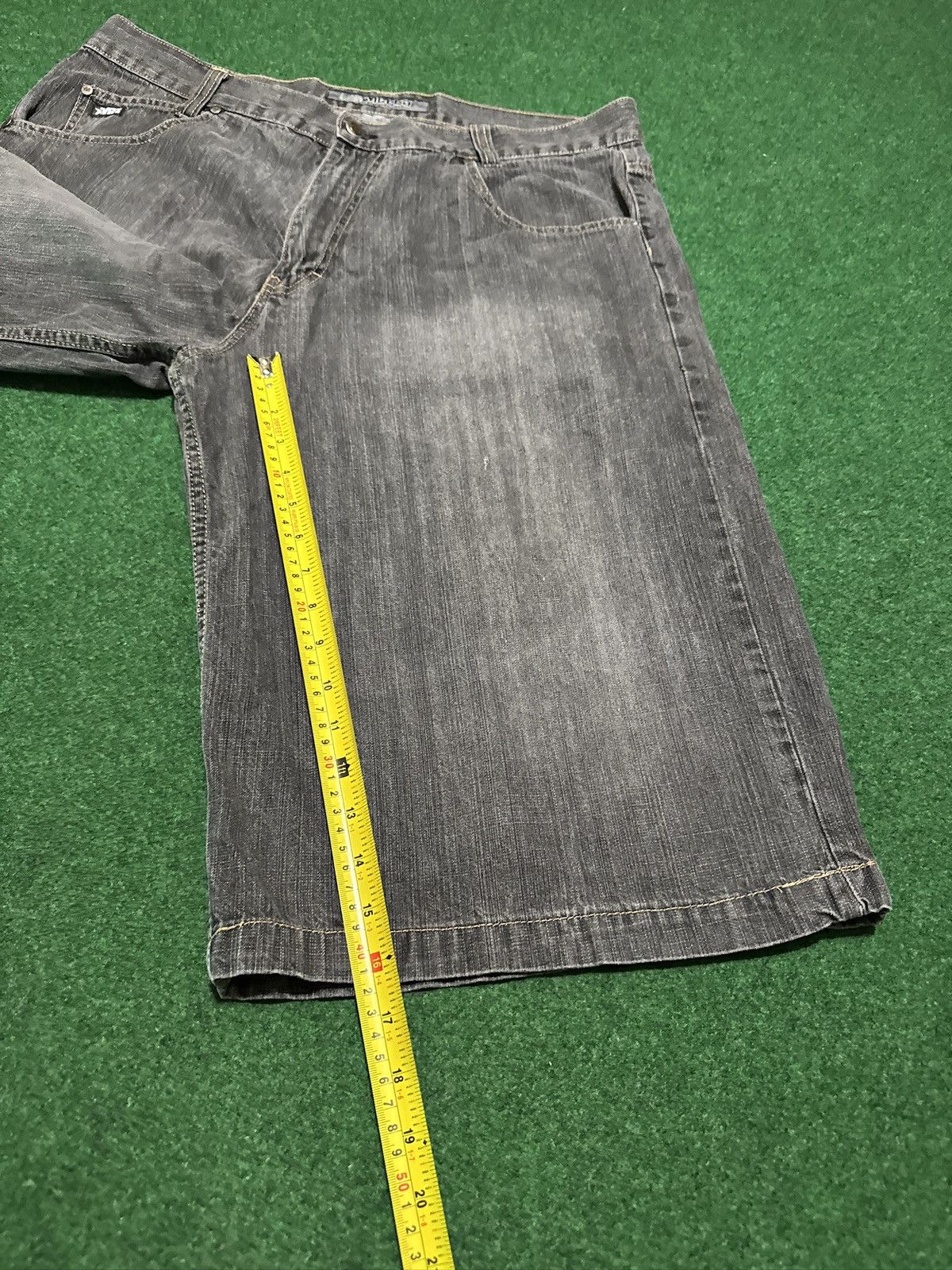 Mecca Mecca Baggy Black Jorts 40 Denim 16” Hip Hop Grunge Shorts Size US 40 / EU 56 - 6 Thumbnail
