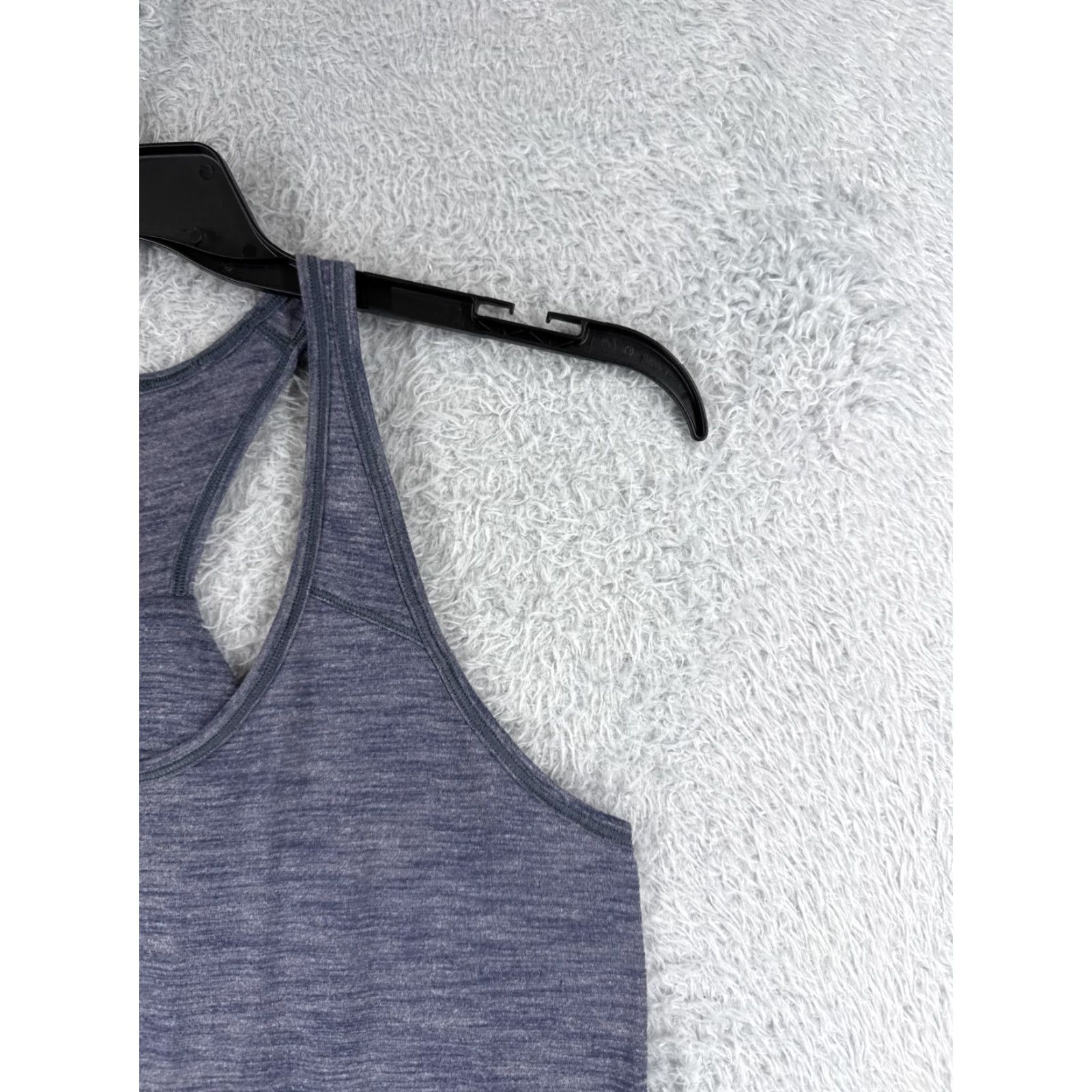Lululemon Lululemon Shirt Women 4 Blue Heather Essential Tank Luon Fabric Yoga W1NI7S - Casual, Workwear - Sleeveless Racerback Size S / US 4 / IT 40 - 2 Thumbnail