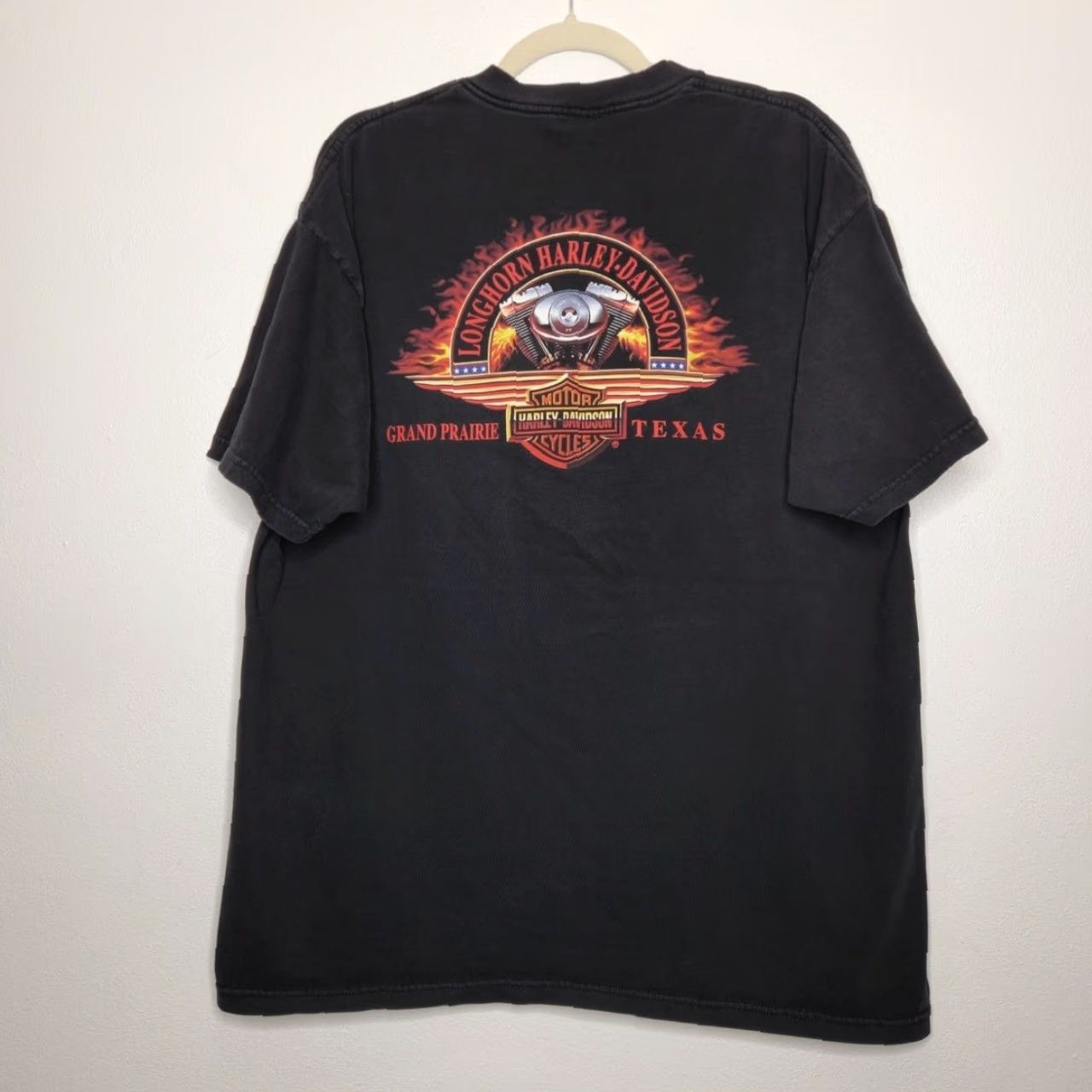 Harley Davidson VINTAGE Harley Davidson Shirt 2XL Black Flame Harley Davidson Unisex Adults Mens or Womens Size US XXL / EU 58 / 5 - 4 Thumbnail