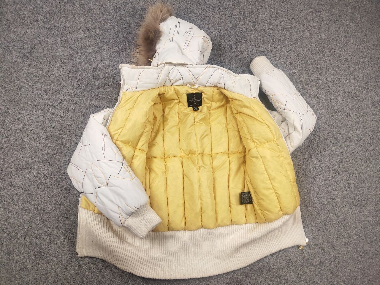 If Six Was Nine Rare Vintage Y2K Baby Phat Fur Jacket Ribbed LGB Grunge Size M / US 6-8 / IT 42-44 - 14 Thumbnail