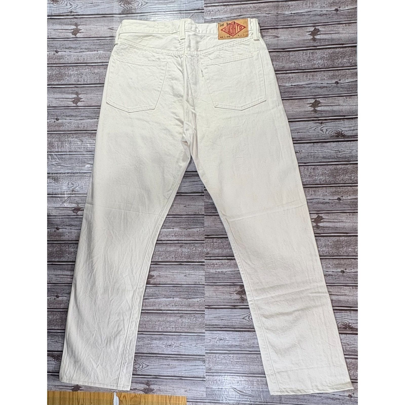 Rubato Rubato Undyed Selvedge Denim Jeans size 33 color Cream Natur Size US 33 - 6 Thumbnail