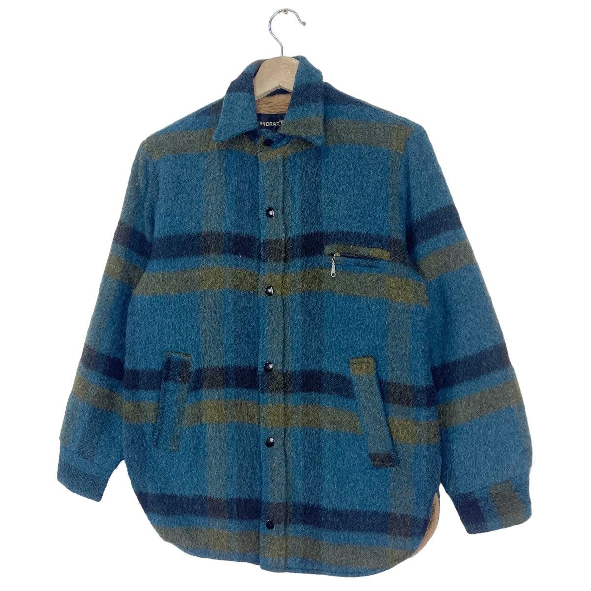 JCPenney × Towncraft × Vintage 70’s Penneys Fleece Lined Wool Plaid Jacket Size US M / EU 48-50 / 2 - 4 Thumbnail