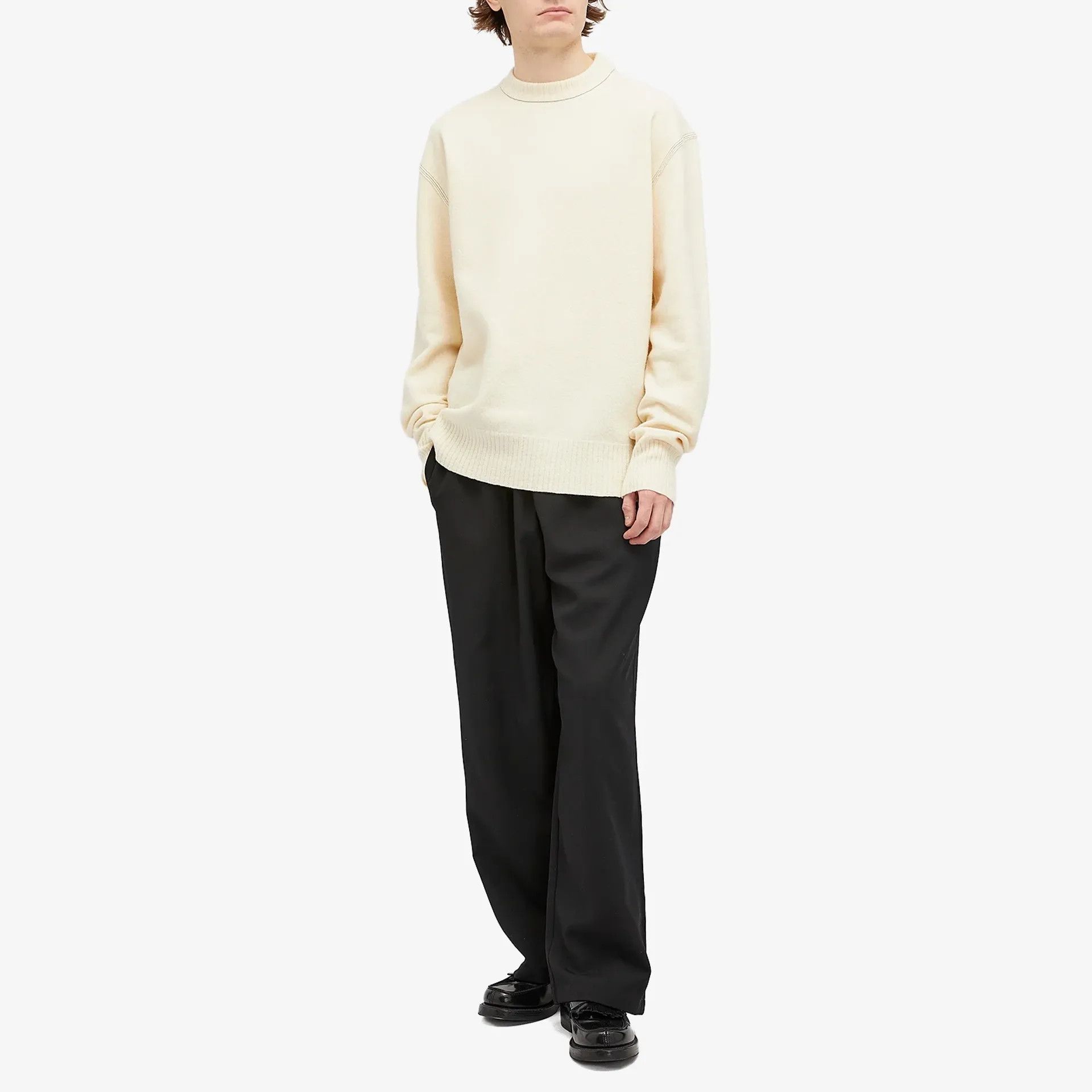 Jil Sander o1loc1c0426 Wool Sweater in Light Beige Size US M / EU 48-50 / 2 - 3 Thumbnail