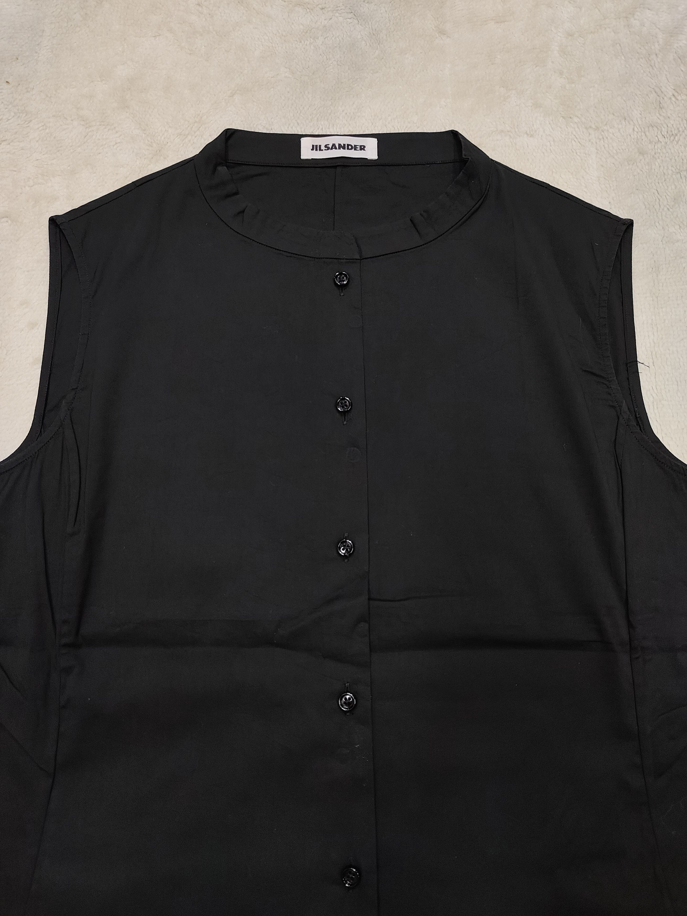 Jil Sander 00s Jil Sander- Minimalist Sleeveless Structured Shirt Size M / US 6-8 / IT 42-44 - 5 Thumbnail