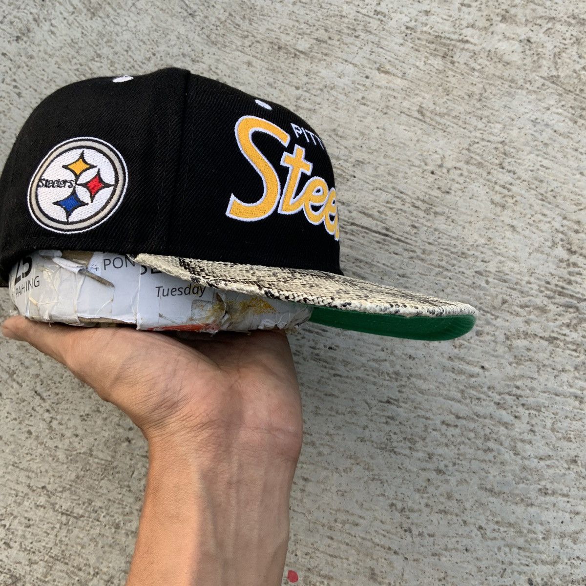 Rsvp Gallery Rsvp x Mitchell & Ness pittsburgh steelers snake brim Size ONE SIZE - 11 Thumbnail
