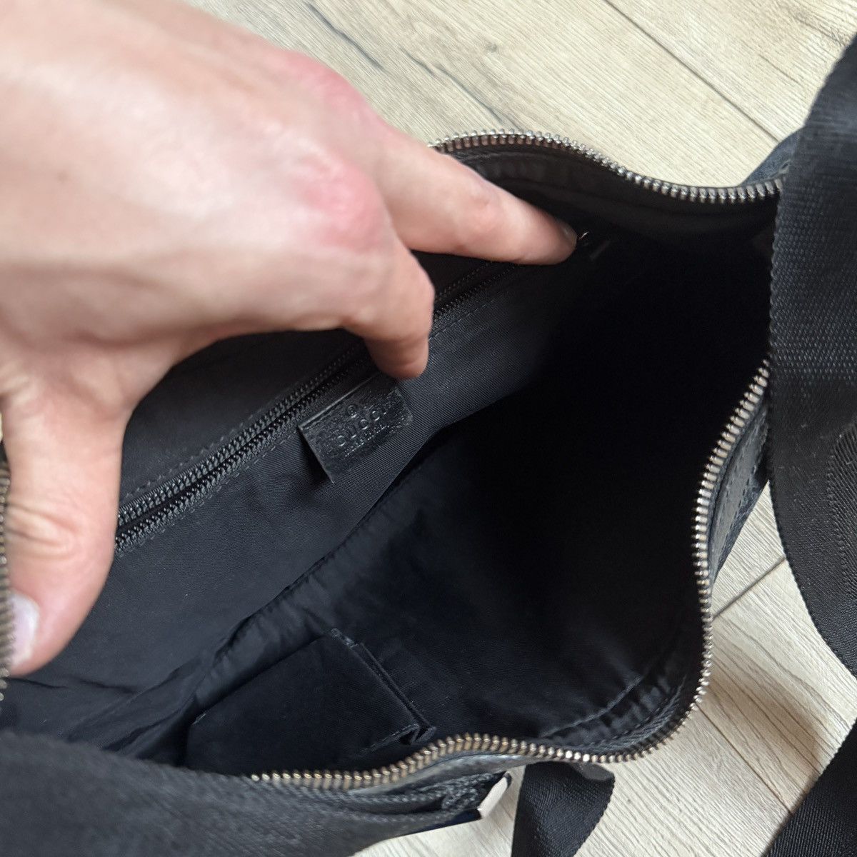 Gucci Shoulder Bag in Black with Monogram