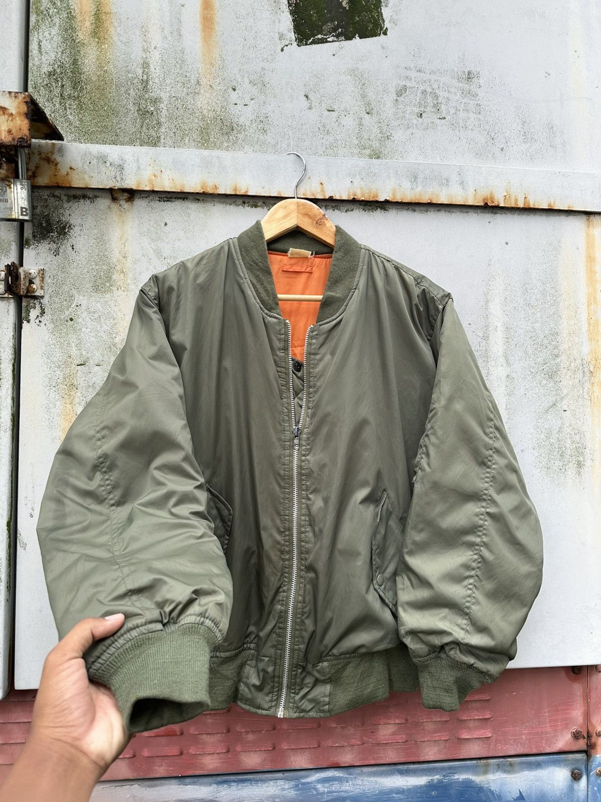 Vintage 🪖Vintage MA-1 Man Intermediate Bomber Jacket Size US M / EU 48-50 / 2 - 8 Thumbnail