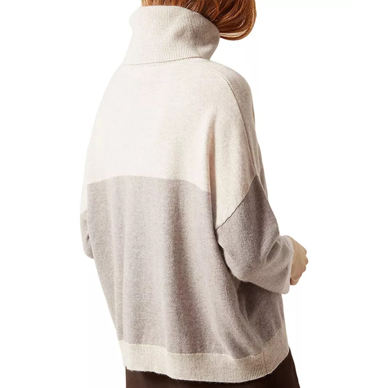 Hobbs London Hobbs London Color Block 100% Cashmere Sweater NWOT XS Boxy Size XS / US 0-2 / IT 36-38 - 9 Thumbnail