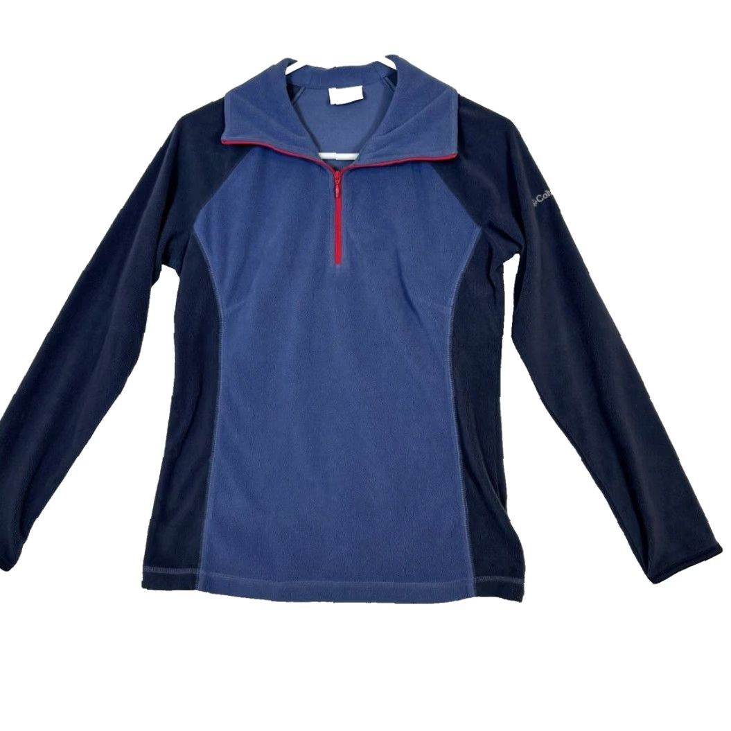 Vintage Columbia Jacket Men Small Navy Blue 1/4 Zip Fleece Long Sleeve Polyester Windbreaker Casual Travel Workwear 118 Size US S / EU 44-46 / 1 - 2 Thumbnail