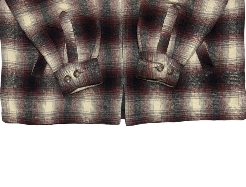 Vintage Vintage Lucky Strike Zipper Wool Flannel Shirt Jacket Size US L / EU 52-54 / 3 - 2 Thumbnail