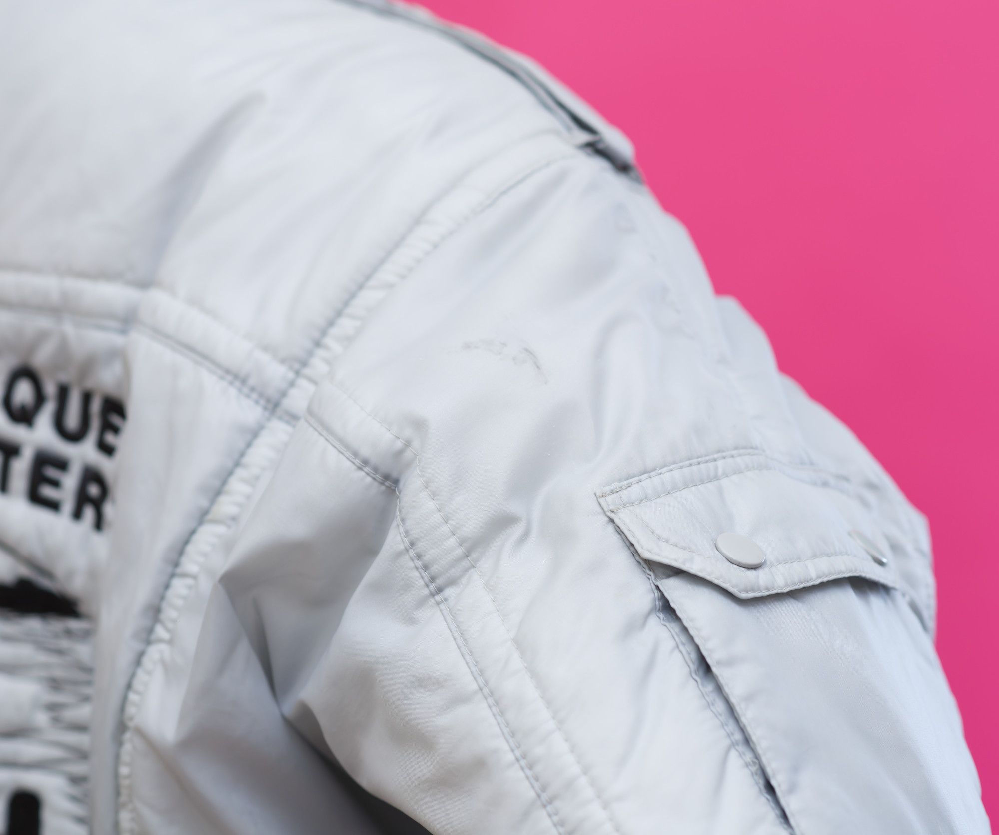 Other Vintage 1980s Embroidered Gray Bomber Jacket | Medium Size US M / EU 48-50 / 2 - 6 Thumbnail