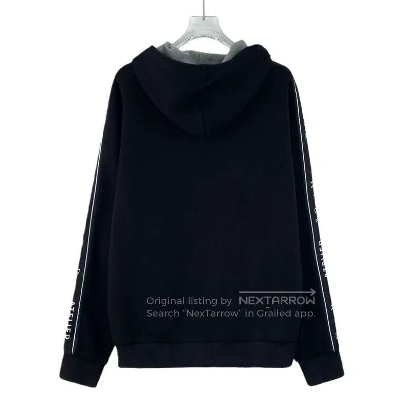 Dior Dior Black side logo slogan hooded drawstring zipper sweat Size US S / EU 44-46 / 1 - 2 Thumbnail