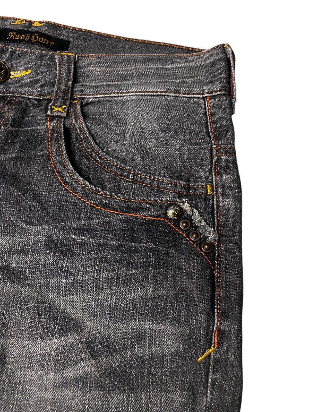 Le Grande Bleu (L.G.B.) 2000's Rush Hour Seawash Clawmark Flared Jeans Size US 30 / EU 46 - 5 Thumbnail