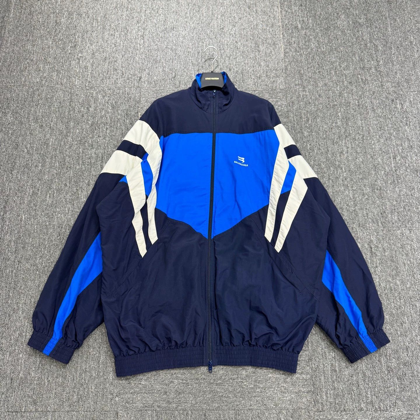 Balenciaga Blue Color Block Light Jacket XS Size US XS / EU 42 / 0 - 1 Thumbnail