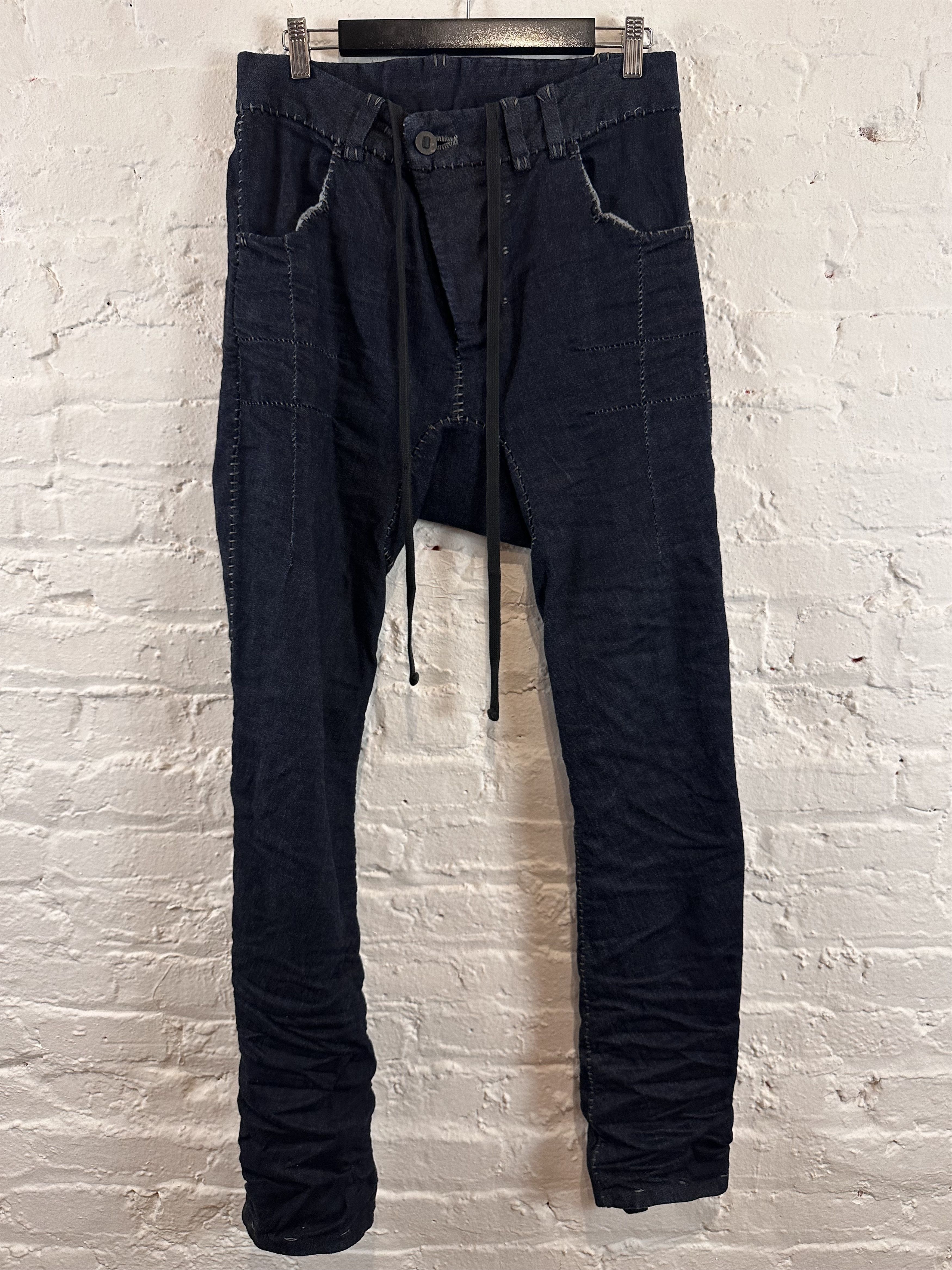 image of Boris Bidjan Saberi Aw22 P13.d Hs Tf Fku10002 Dirty Denim, Men's (Size 30)