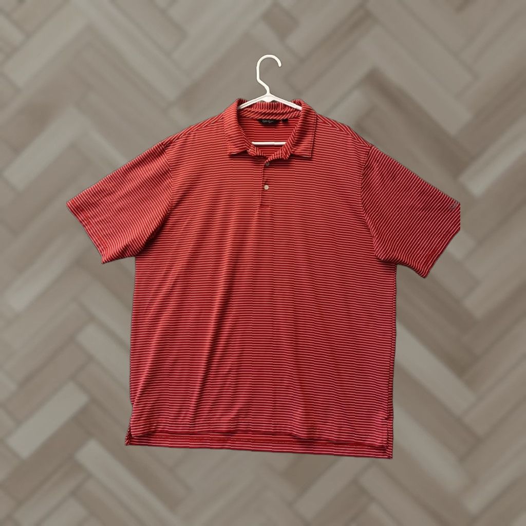 Vintage Walter Hagen Polo Shirt Mens XL Red Short Sleeve Striped Golf Activewear /62-62 Size US XL / EU 56 / 4 - 1 Thumbnail