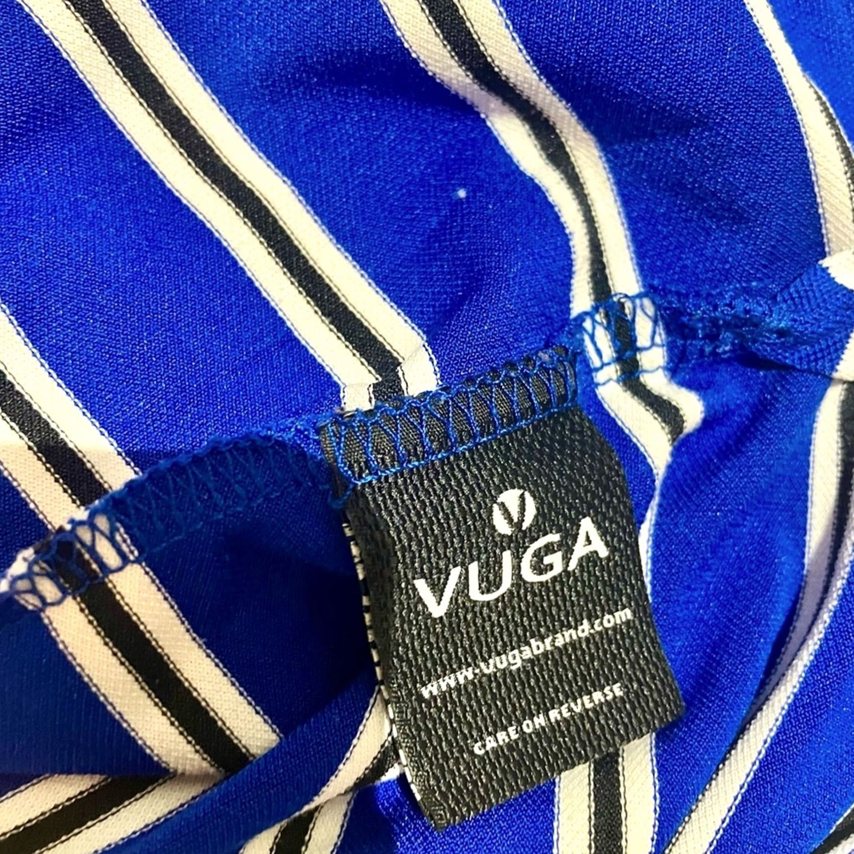 Vintage Vuga Golf Polo Shirt Men's Size XXL Blue Stripe Stretch Performance Size US XXL / EU 58 / 5 - 6 Thumbnail