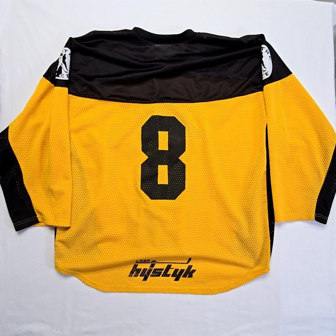Vintage Vintage Hystyk Sport Hockey Jersey Yellow Black XL Jersey Size US XL / EU 56 / 4 - 8 Thumbnail